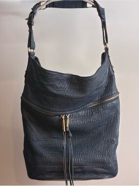 Rebecca Minkoff ‘Jasper’ Navy Leather Bucket Bag